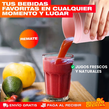 Mini Licuadora Plegable Portátil – Batidos al Instante y la Guardas en un Cajón