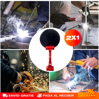 PROMO X2 Cubierta Opaca de Soldadura Ajustable – Suelda Protegiendo tus Ojos del Destello