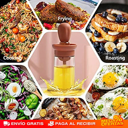 OilDrop Chef – Dispensador de Aceite 2 en 1 Ahorrador