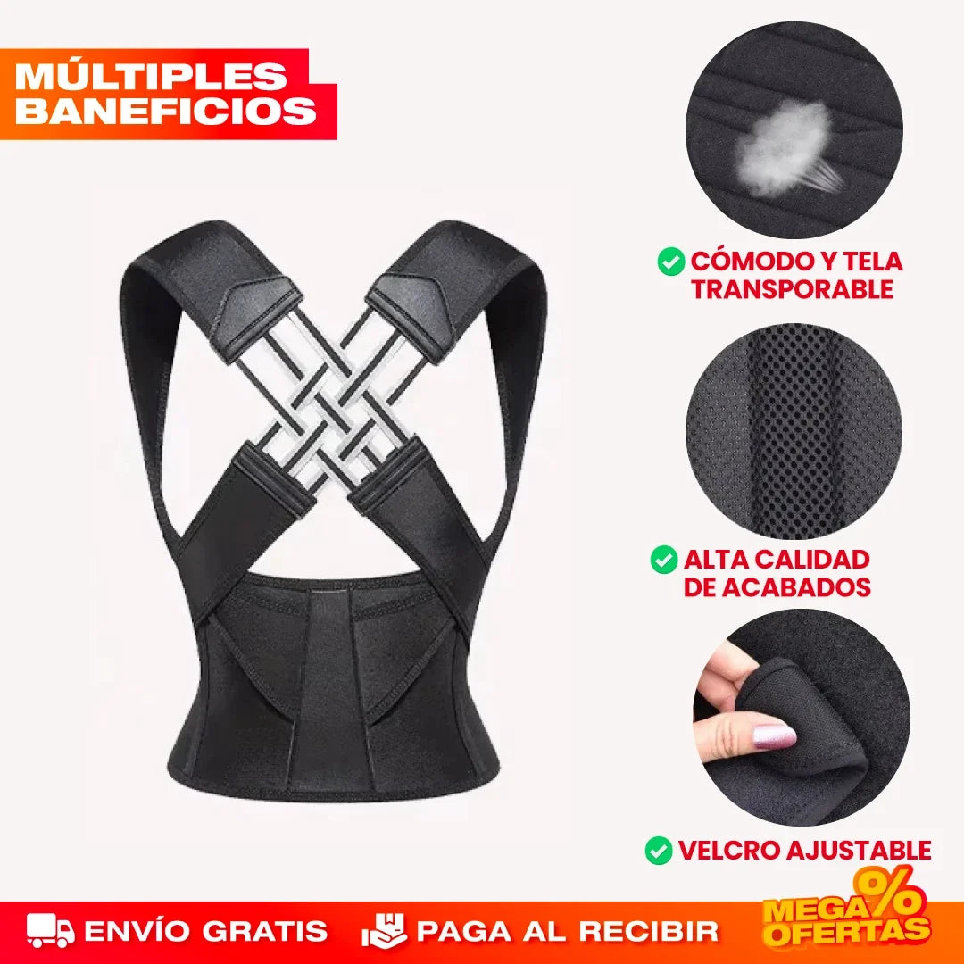 Corrector de Postura Ajustable – Espalda Recta y Adiós al Dolor · 2x1