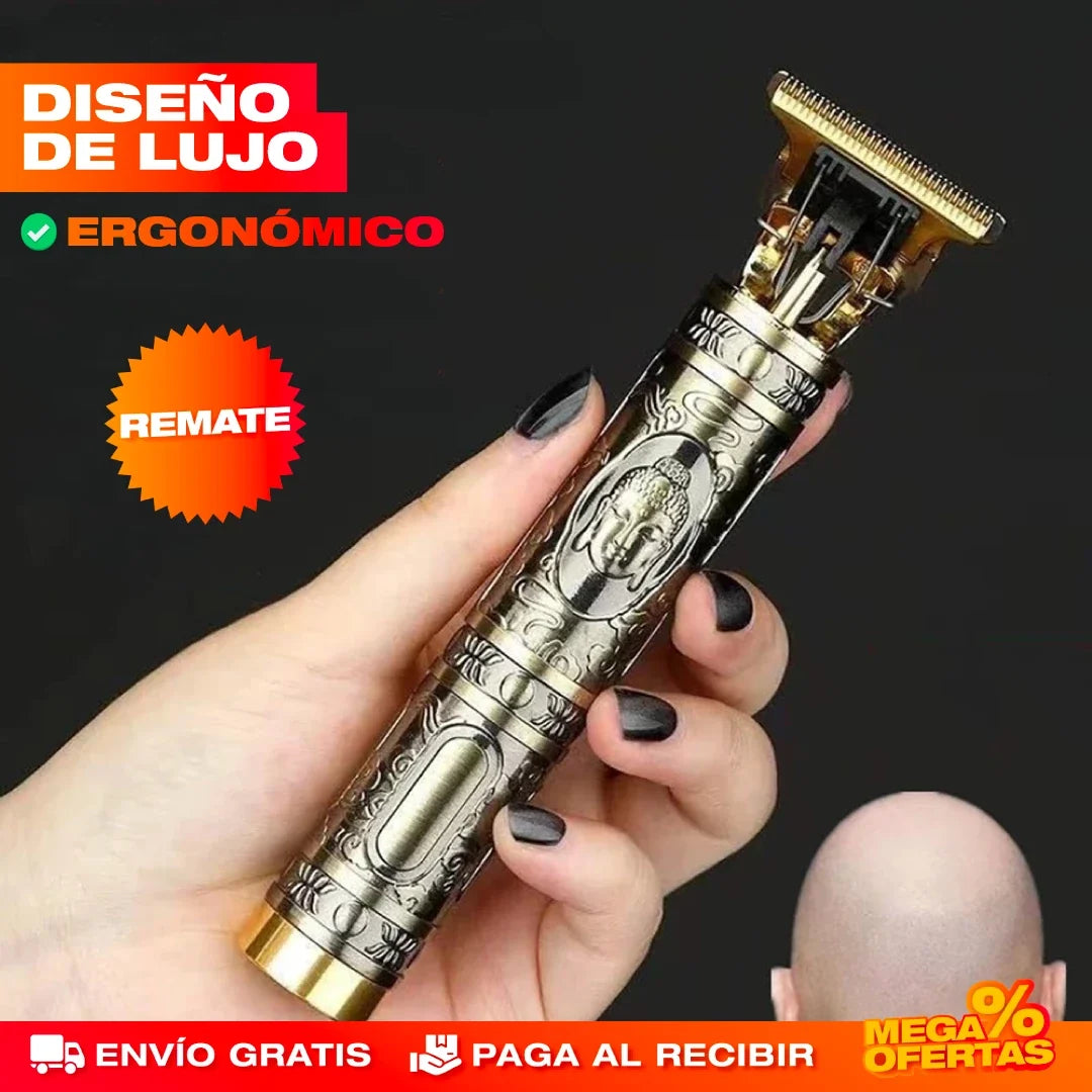 Máquina Barbera Buda Trimmer® Profesional Recargable – Corte de Barbería en tu Casa, Sin Cables