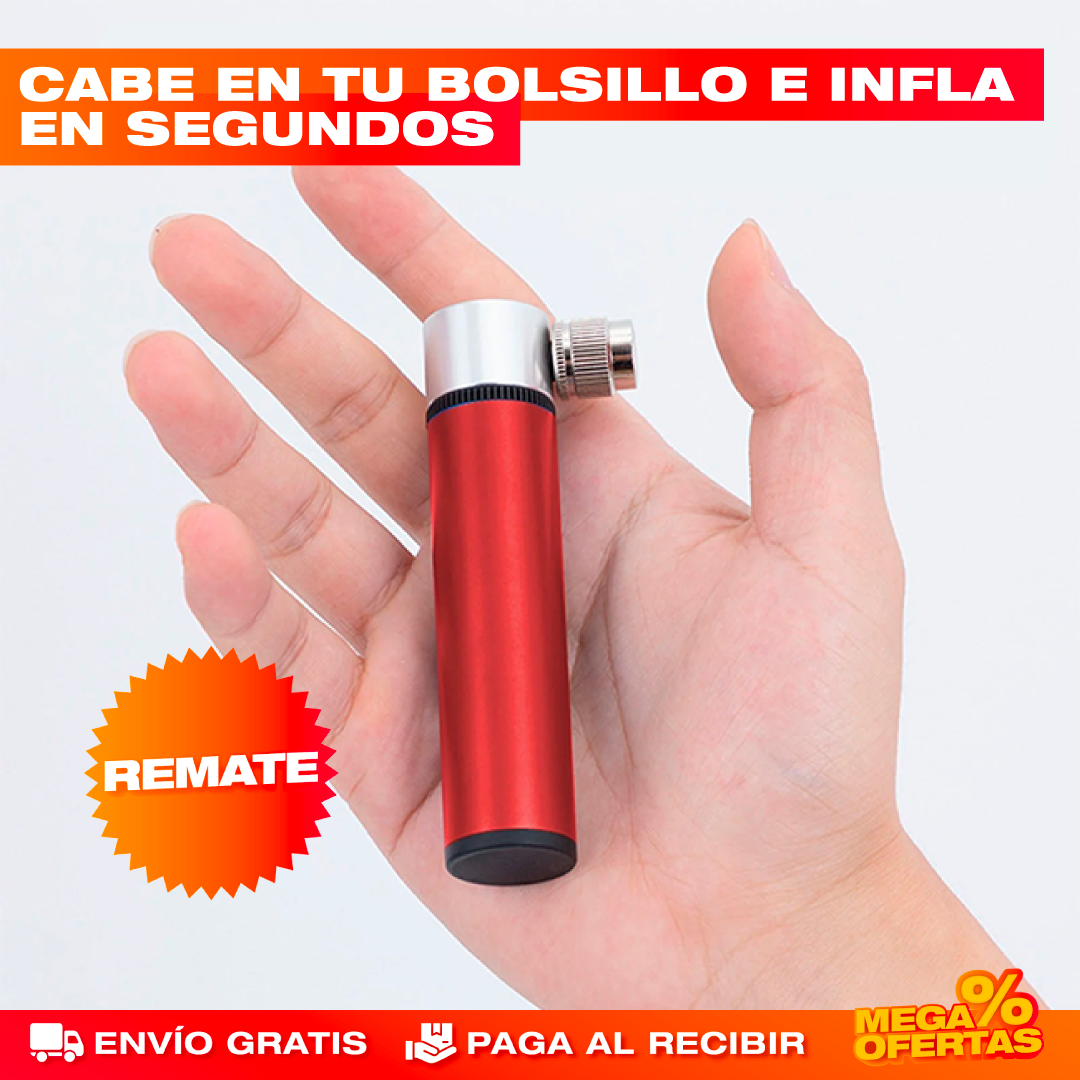 Kit Mini Inflador de Neumáticos – Infla tu Llanta Donde Sea, Sin Buscar Estación