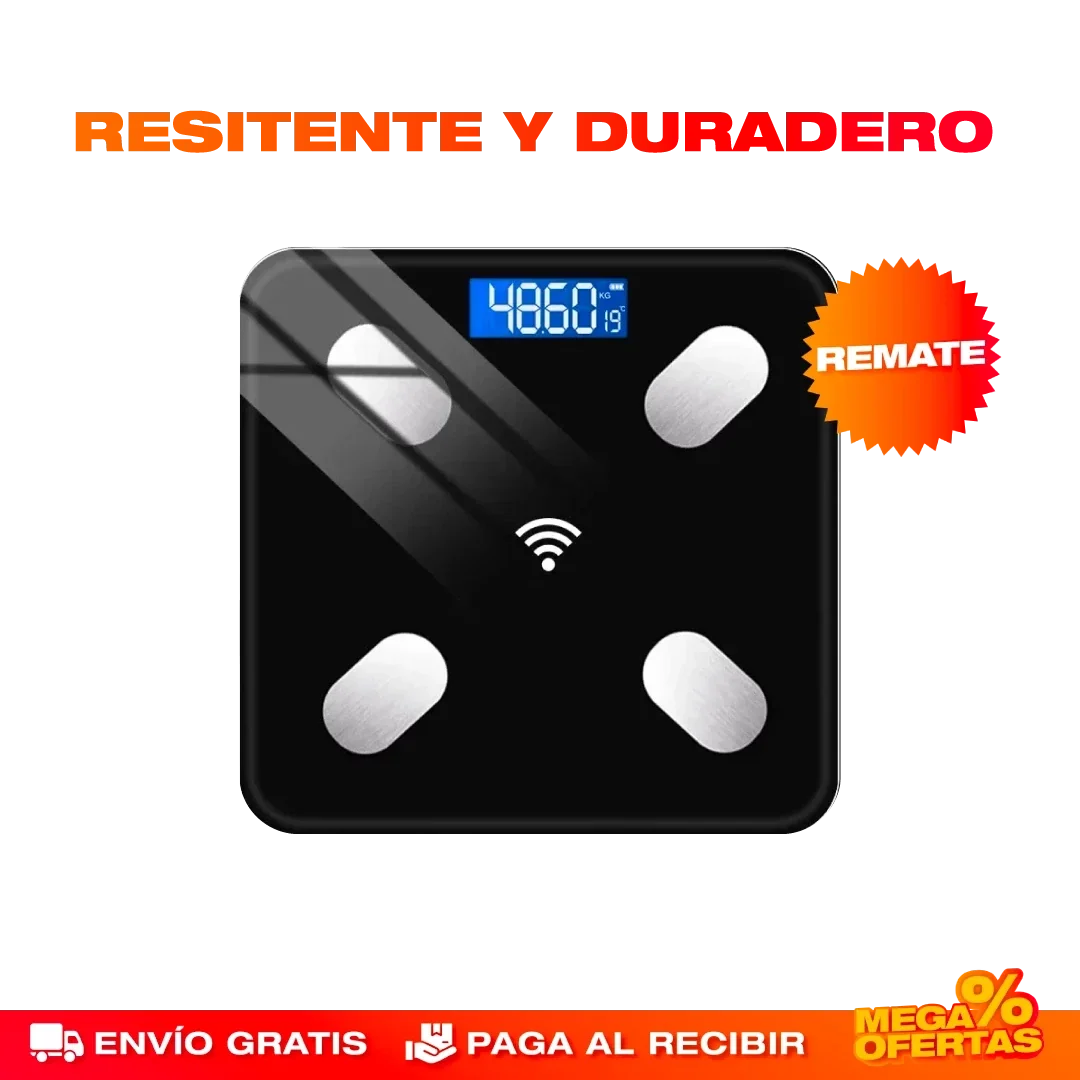 Báscula Inteligente Bluetooth – Controla tu Peso y Progreso Desde el Celular