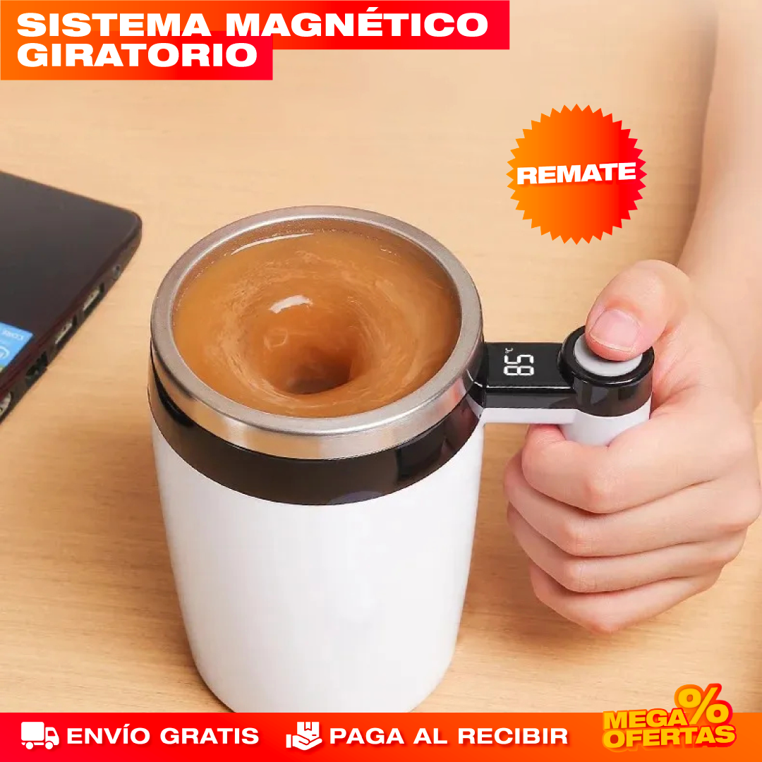 Vaso Mug Mezclador Recargable – Adiós a los Grumos: Mezcla Perfecta en Segundos