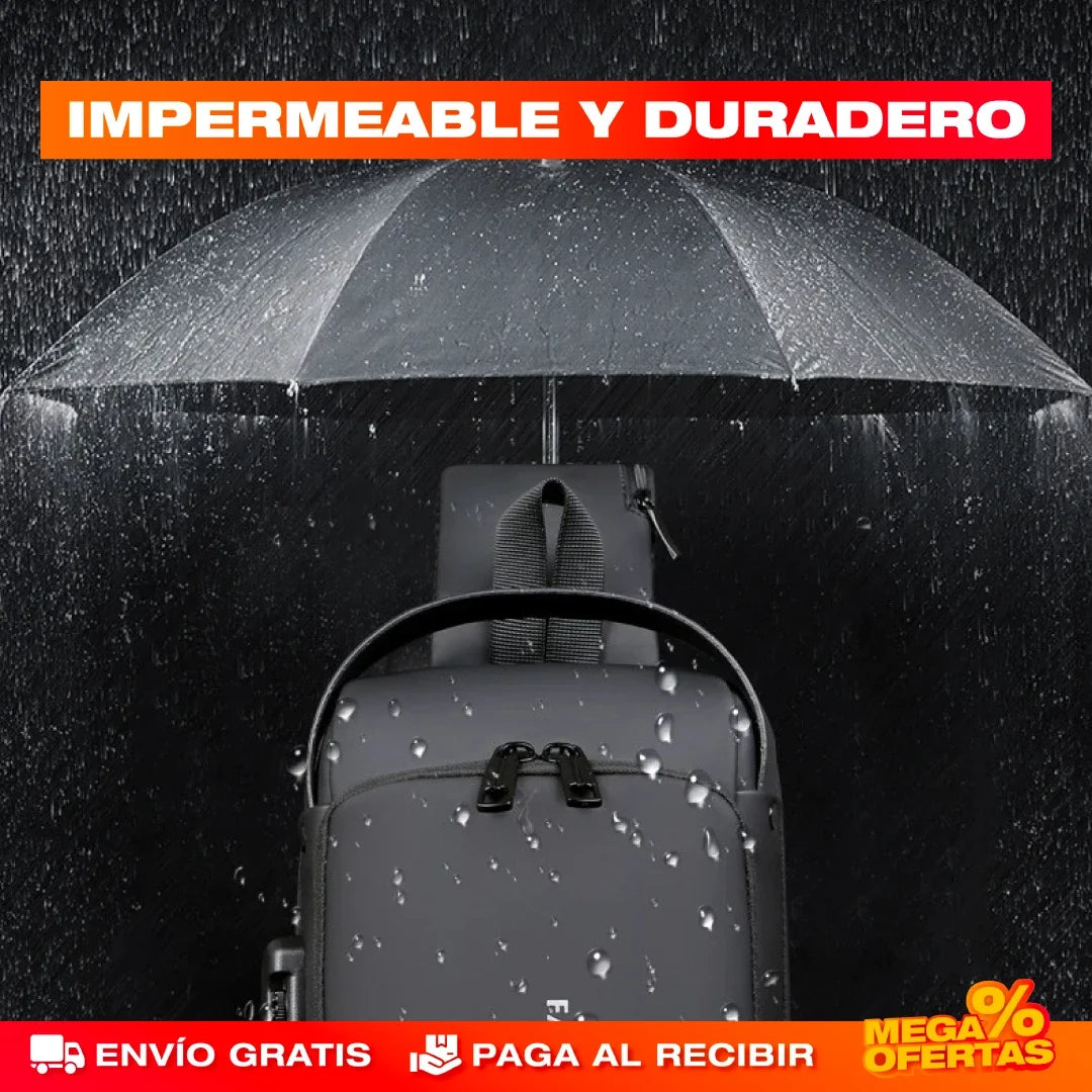 Bolso Manos Libres Antirrobo con Carga USB Impermeable – Anda Seguro y con el Celular Siempre Cargado