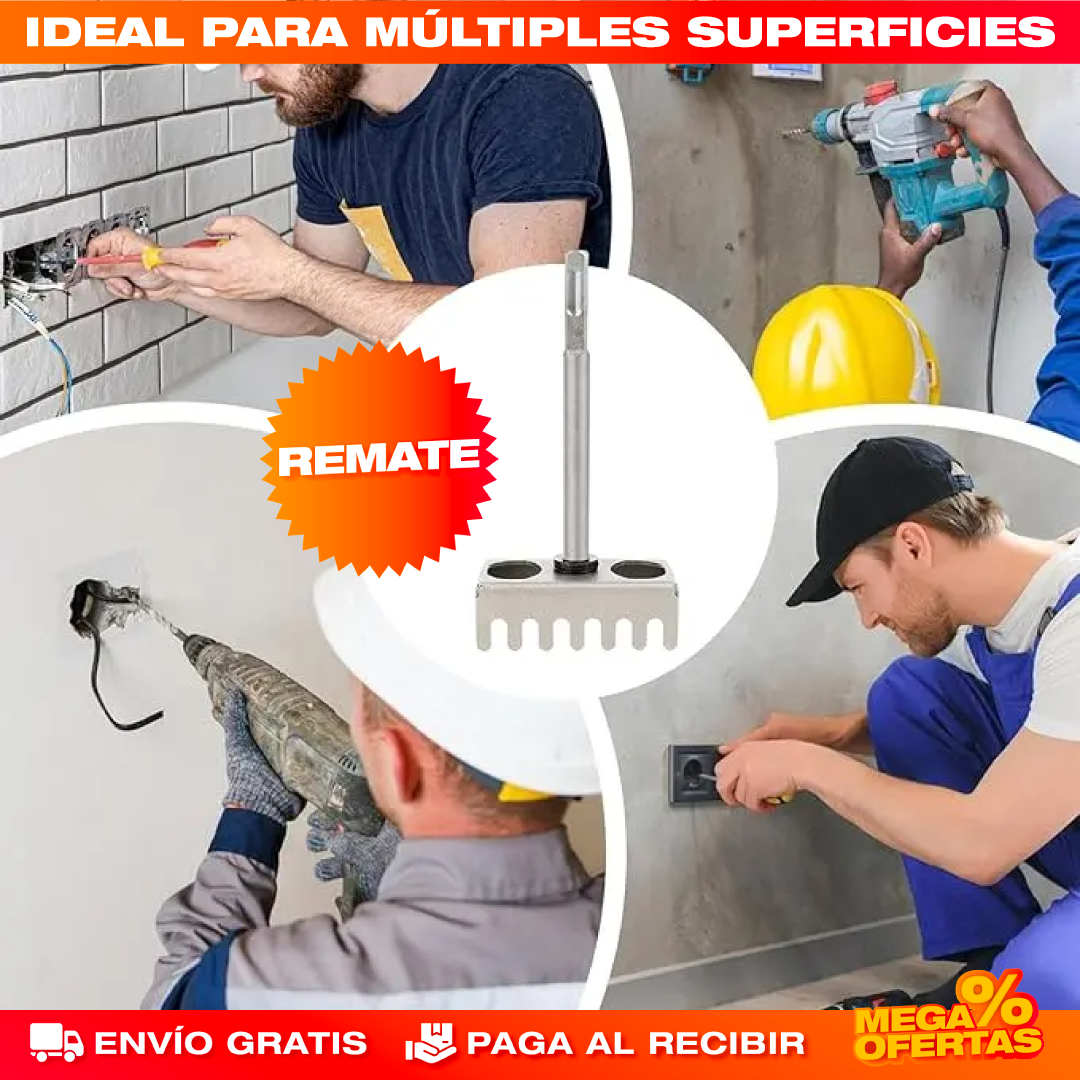 Broca Hard Hole para Cortes Cuadrados – Huecos Cuadrados Perfectos Sin Lima · 2x1