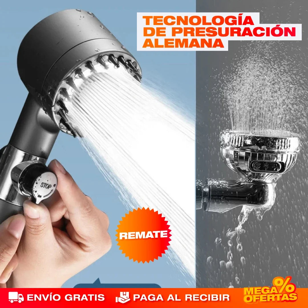 Cabezal de Ducha Potente y Ahorrador – Más Presión y Menos Factura de Agua