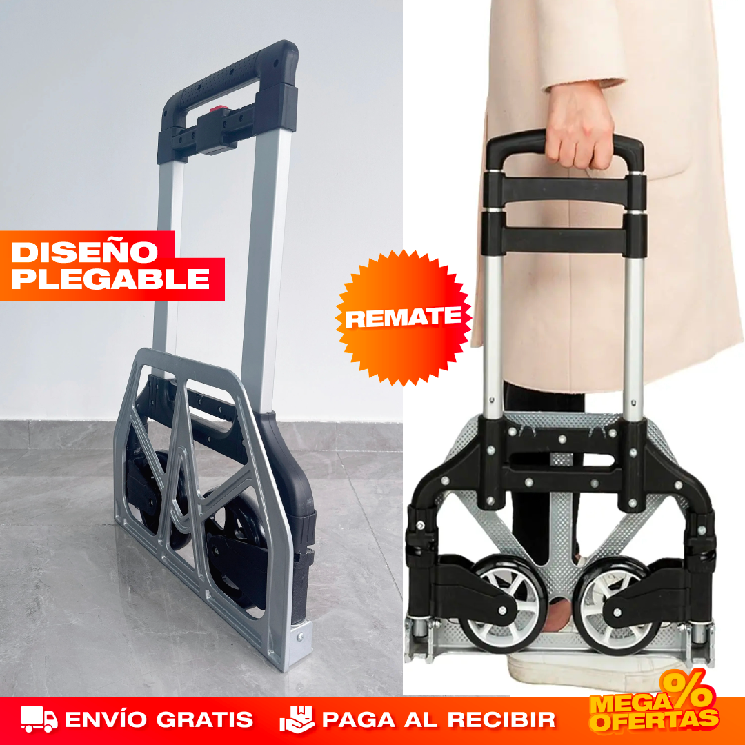 Carrito Plegable para Mercado – Carga Todo el Mercado Sin Reventar las Bolsas
