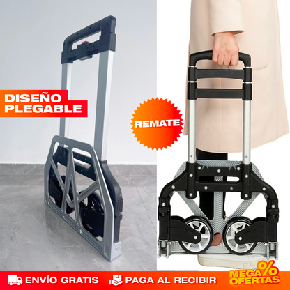 Carrito Plegable para Mercado – Carga Todo el Mercado Sin Reventar las Bolsas