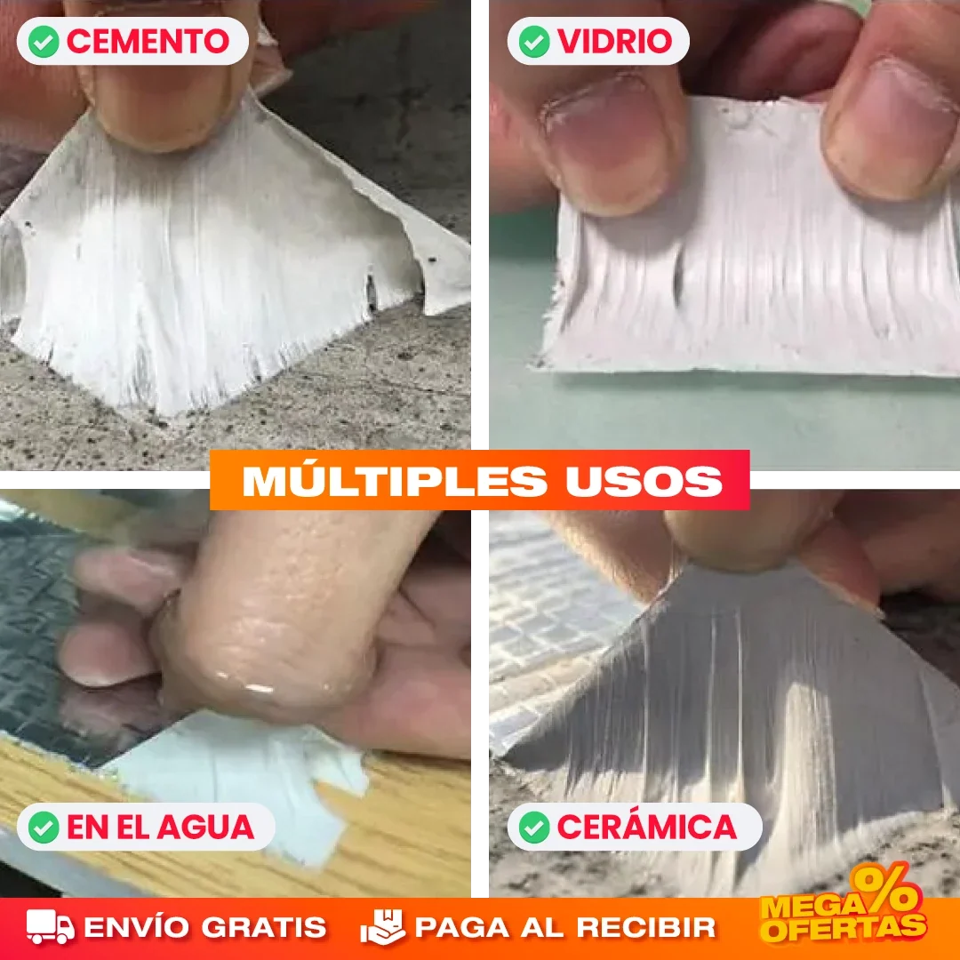 30 Metros Cinta Impermeable Repara Fugas – Tapa la Gotera Hoy Mismo Sin Romper Techo ni Pagar Plomero
