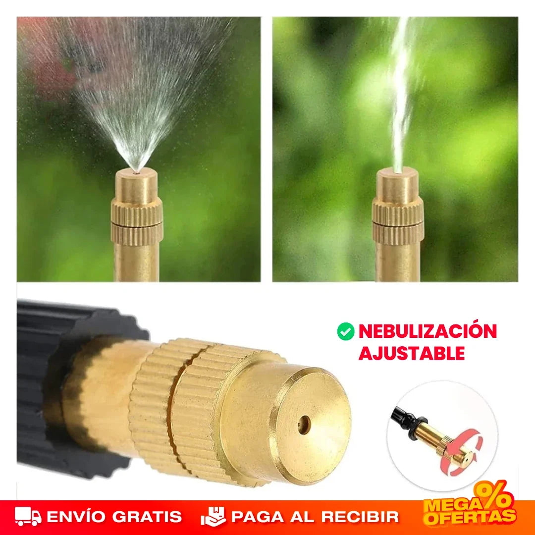 Riego Nebulizador para Jardín – Riega Parejo Sin Mojarte ni Desperdiciar Agua · Set x5