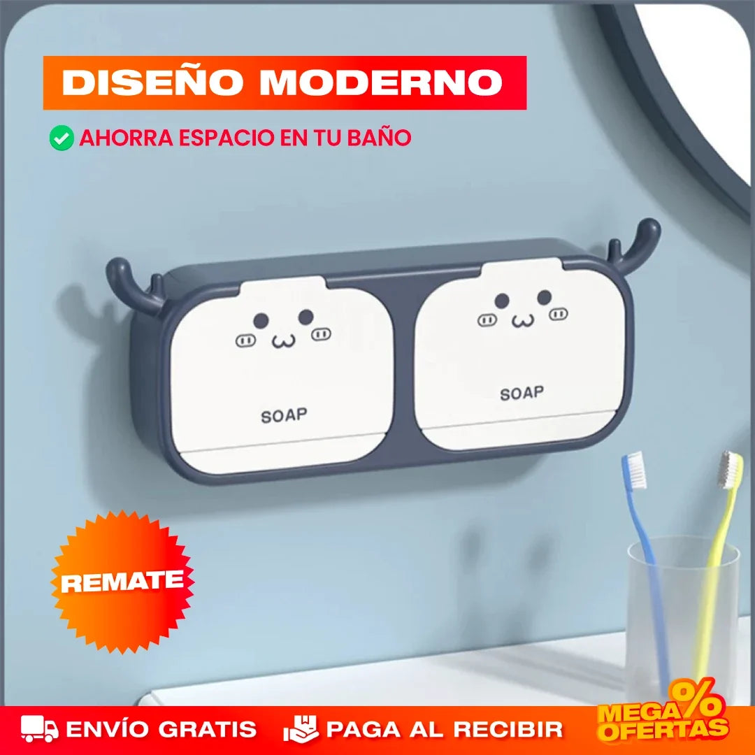 Jabonera Organizadora Multifuncional – Baño Ordenado y el Jabón Siempre Seco