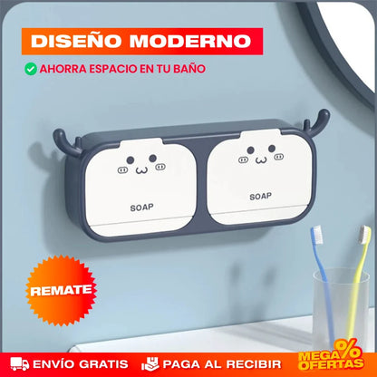 Jabonera Organizadora Multifuncional – Baño Ordenado y el Jabón Siempre Seco