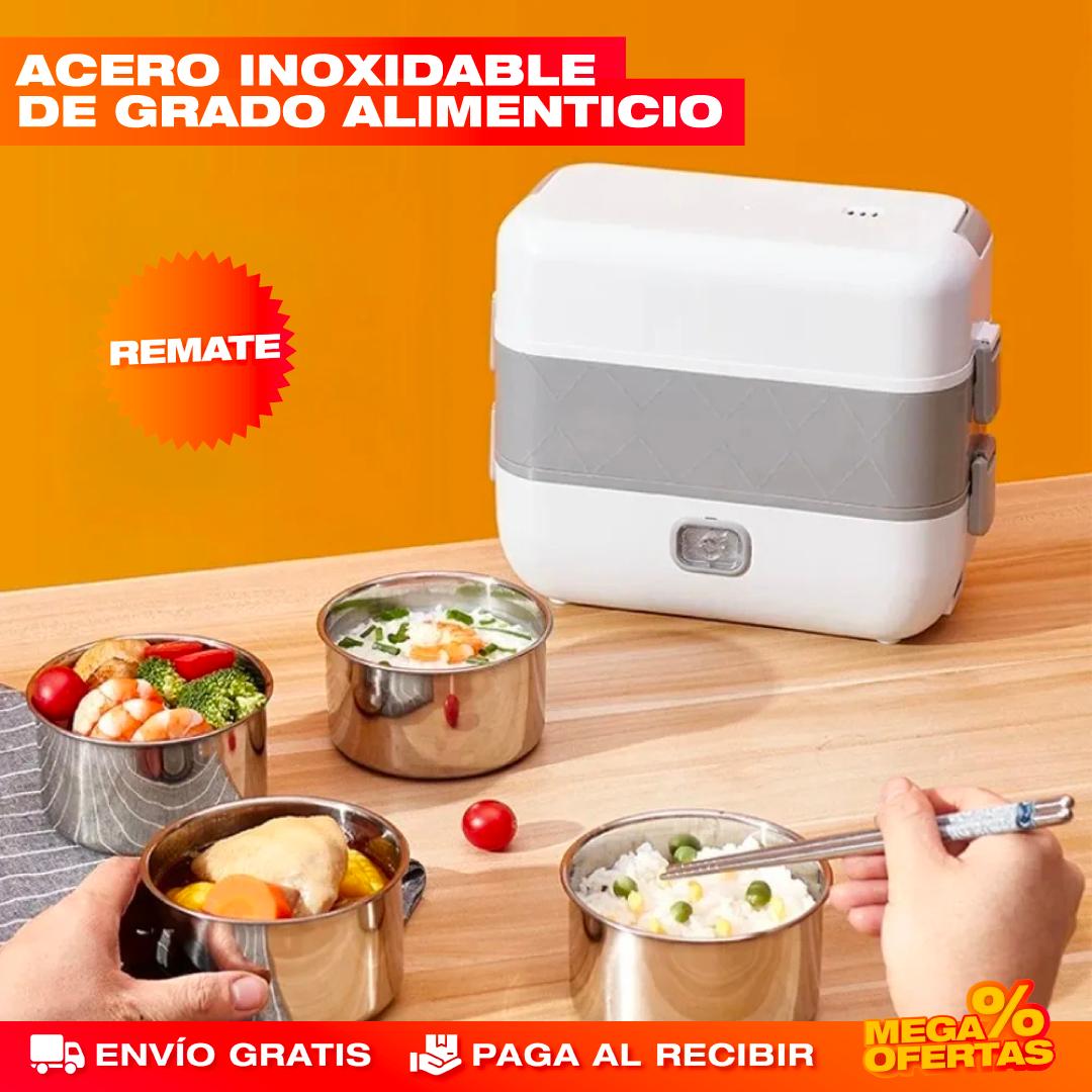 Lonchera Térmica Doble Piso – Tu Almuerzo Caliente Hasta la Hora de Comer
