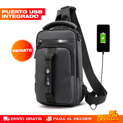 Bolso Cruzado con Puerto USB – Carga tu Celular y Anda Seguro en la Calle