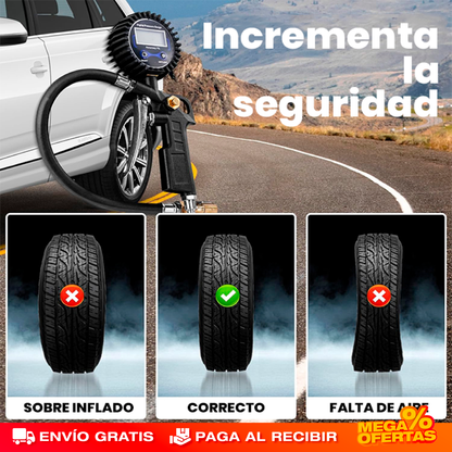 Medidor Digital de Presión para Llantas Carros y Motos – Revisa la Presión y Evita Pinchazos en la Vía