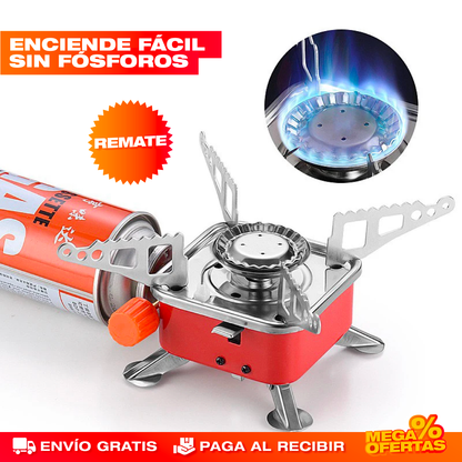 Mini Estufa de Gas Portátil – Cocina en Cualquier Lugar Sin Conexión