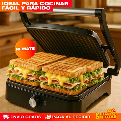 Parrilla Sanduchera Eléctrica Sokany – Sánduches Calientes y Dorados en Minutos