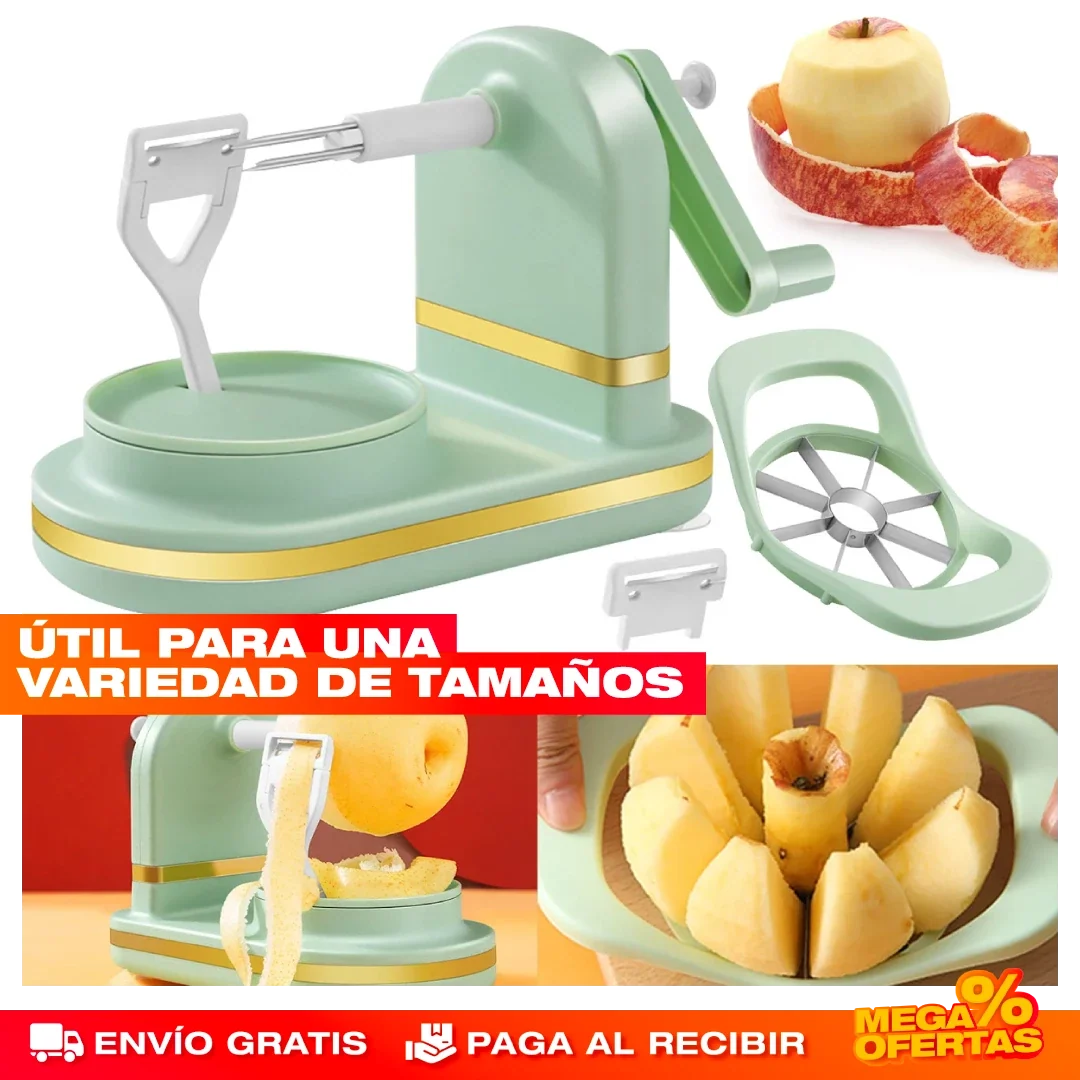 Pelador de Frutas Giratorio 360° Luxury – Pela Frutas en Segundos Sin Cansar la Mano