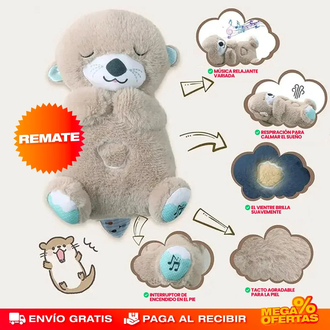 Peluche Relajante de Respiración para Dormir – Calma la Ansiedad y Duerme en Minutos