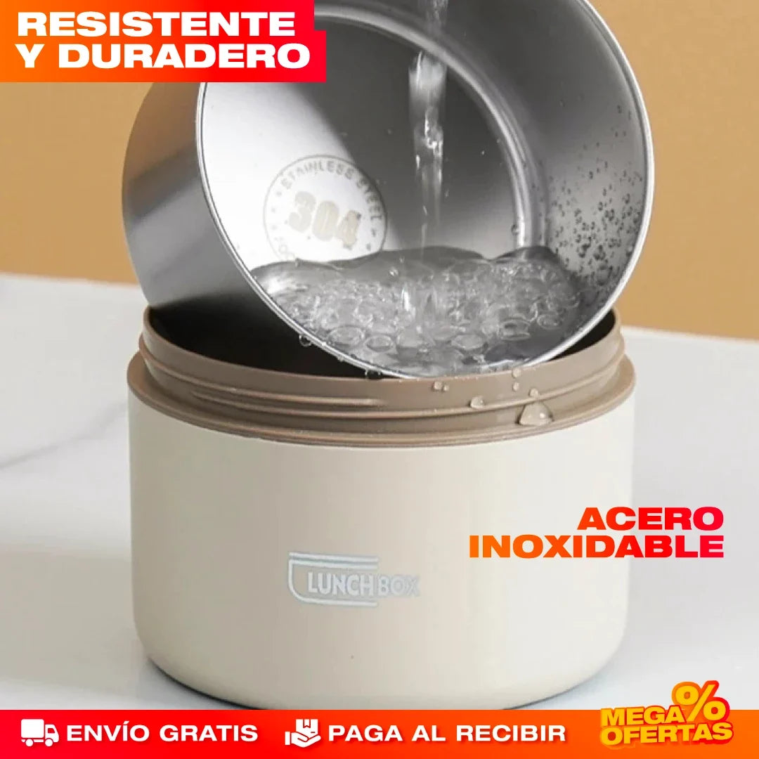 Portacomidas y Lonchera Térmica – Tu Almuerzo Caliente y Sin Derrames · Set x4