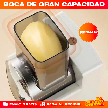 Rallador de Verduras Eléctrico 3 en 1 – Ralla y Pica en Segundos Sin Esfuerzo