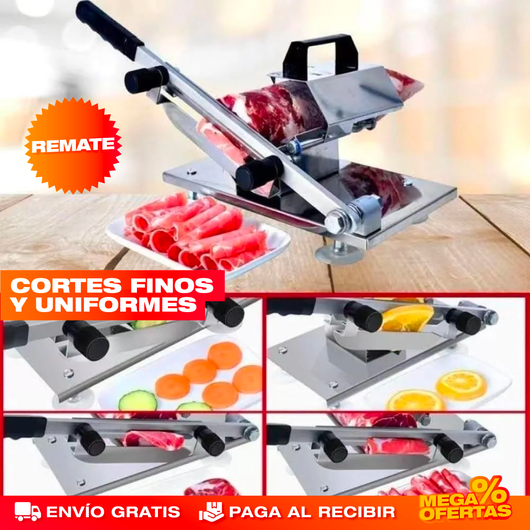 Rebanadora de Carne y Jamones Portátil – Tajadas Parejas Como en Charcutería