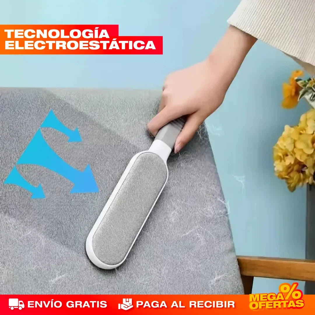 Cepillo Removedor de Pelusa Doble Cara – Tu Ropa y Sofá Sin Pelusas en una Pasada