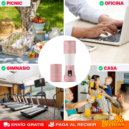 Mini Licuadora Plegable Portátil – Batidos al Instante y la Guardas en un Cajón