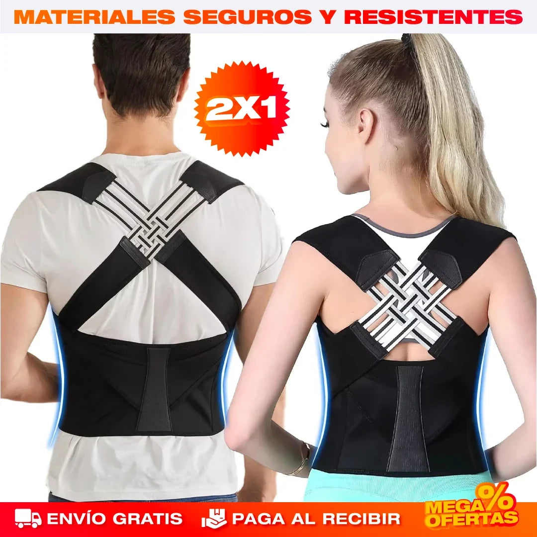 Corrector de Postura Ajustable – Espalda Recta y Adiós al Dolor · 2x1