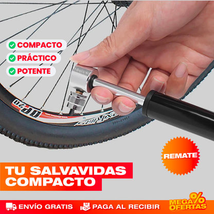 Kit Mini Inflador de Neumáticos – Infla tu Llanta Donde Sea, Sin Buscar Estación