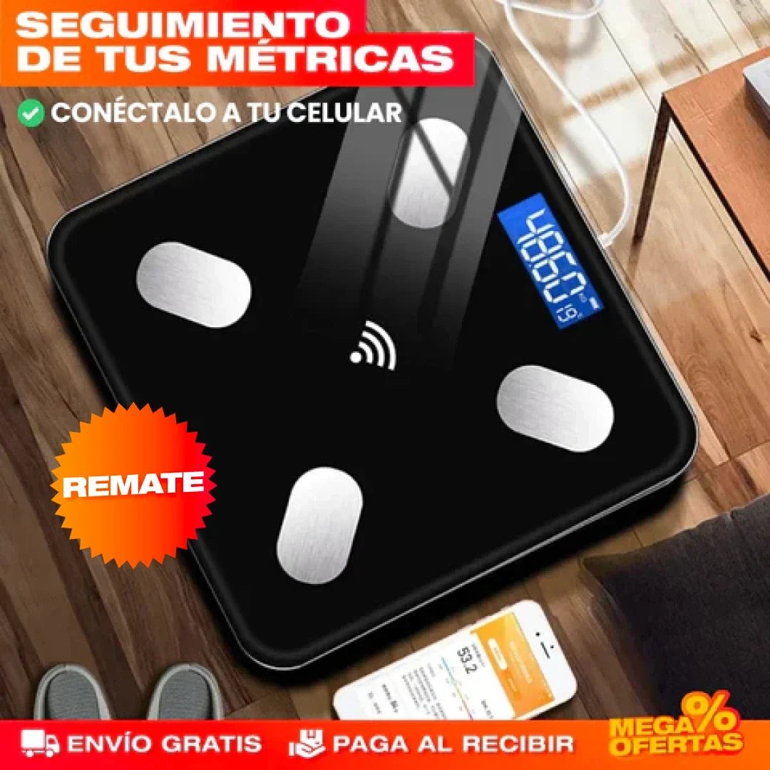 Báscula Inteligente Bluetooth – Controla tu Peso y Progreso Desde el Celular