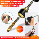 Acople Adaptador Hexagonal con Cambio Rápido para Brocas – Cambia de Broca en 1 Segundo Sin Detenerte