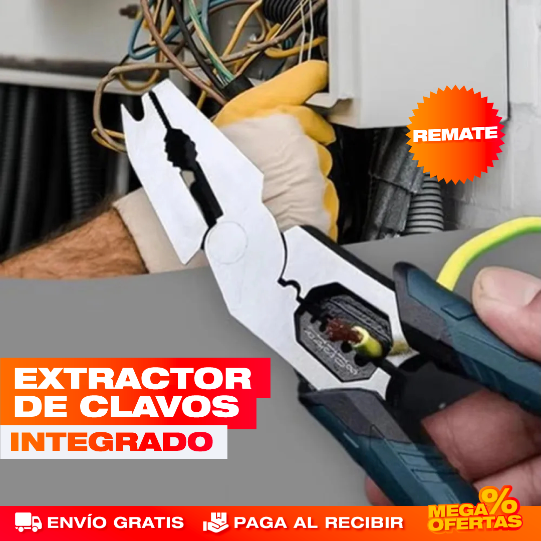 Alicate Multifunción 6 en 1 – Pinza Pela-Cables Profesional