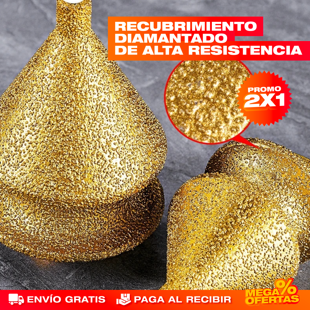 Promo 2x1 Brocas Diamantadas de Avellanado y Biselado – Perfora Cerámica Sin Astillarla