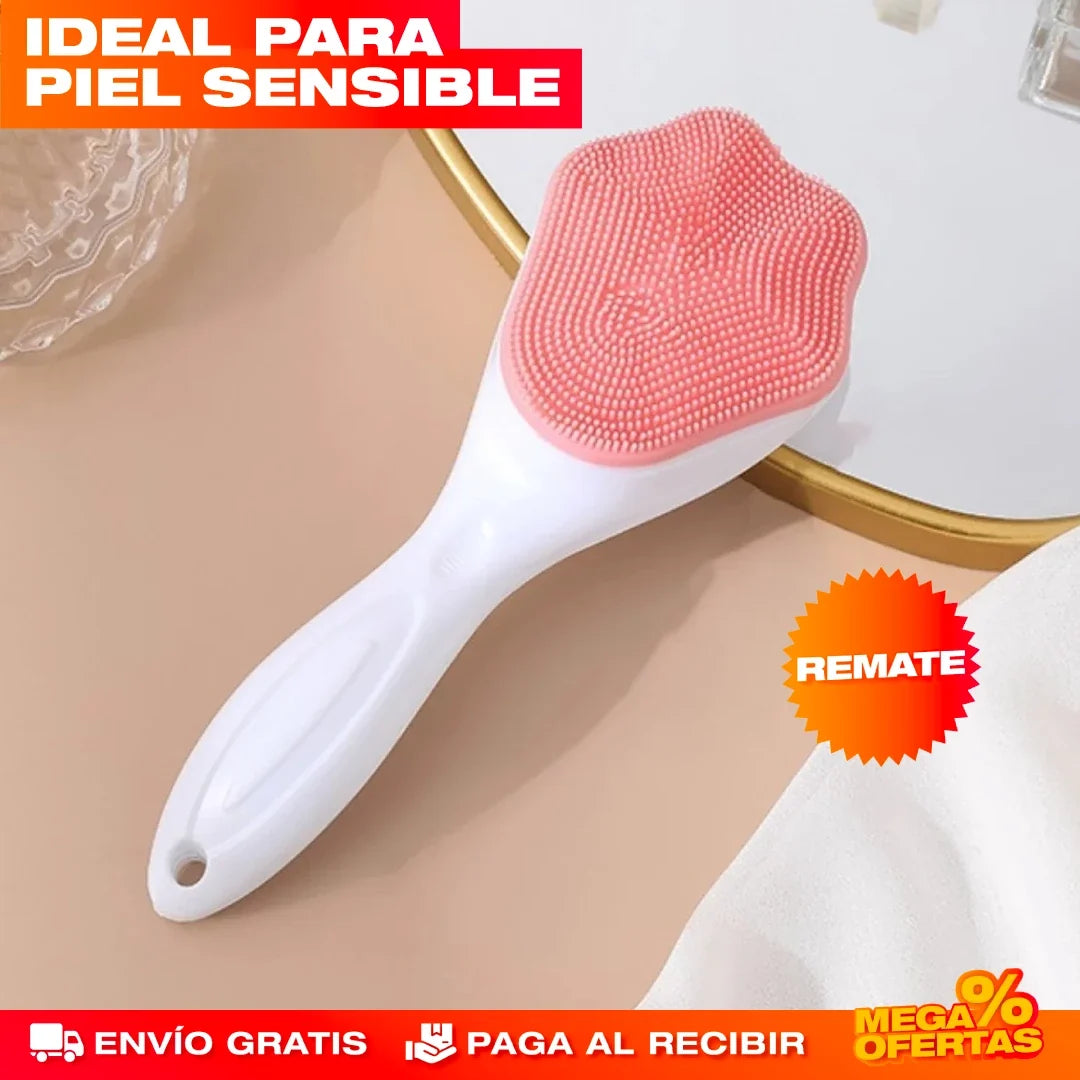 Cepillo Facial de Silicona – Limpieza Profunda y Piel Suave Sin Irritar