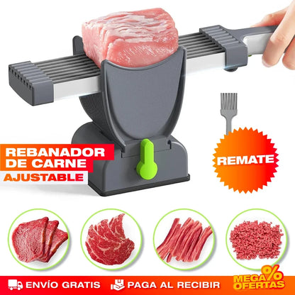 Rebanador de Carne Manual de Acero Inoxidable – Tajadas Parejas Como en Charcutería