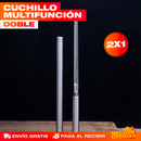 Cuchillo Multifunción Doble – Pica, Rebana y Filetea con Uno Solo · 2x1