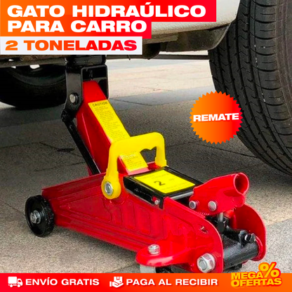Gato Hidráulico Horizontal de 2 Toneladas – Cambia la Llanta Sin Romperte la Espalda