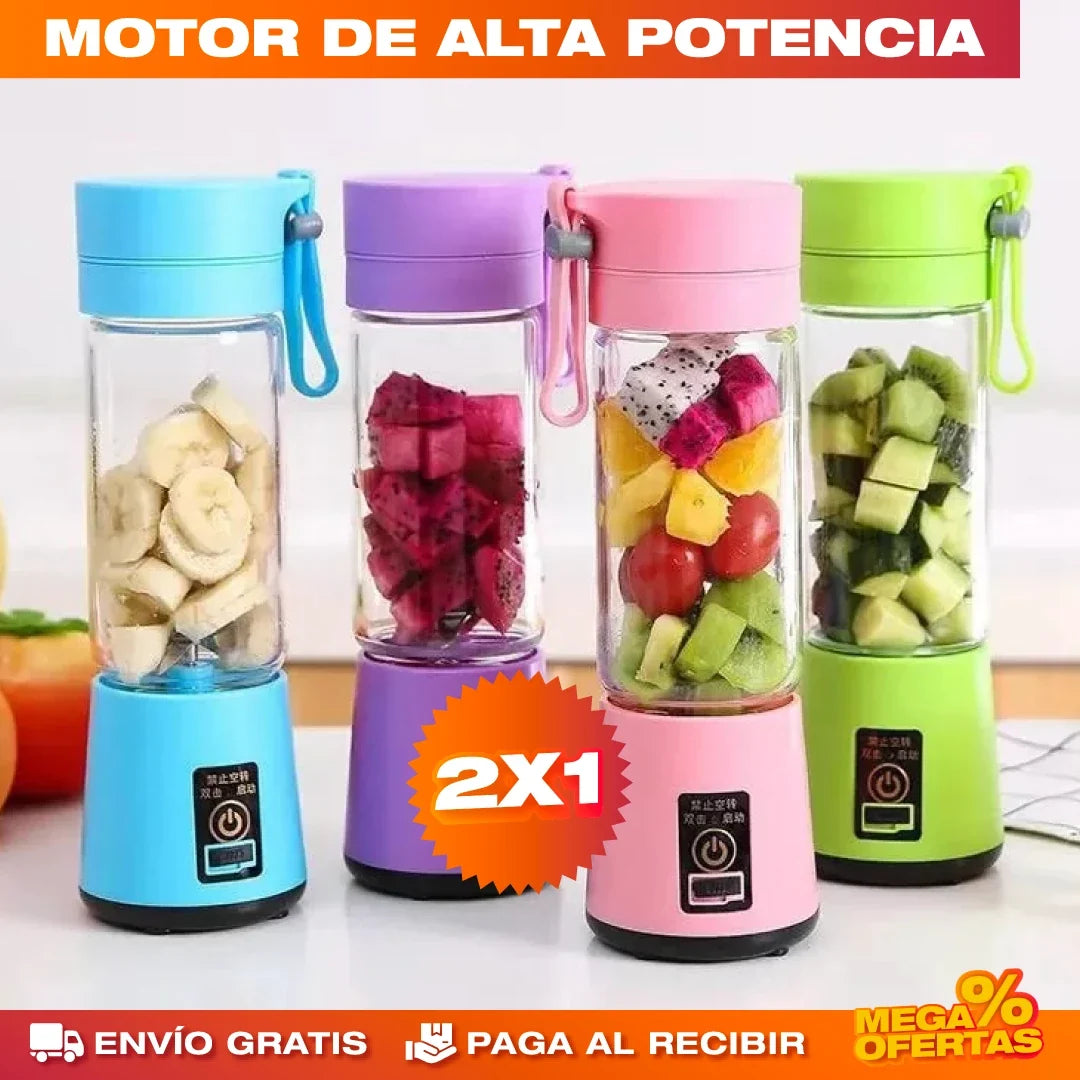 Licuadora Portátil – Batidos Donde Estés, Sin Cables · 2x1