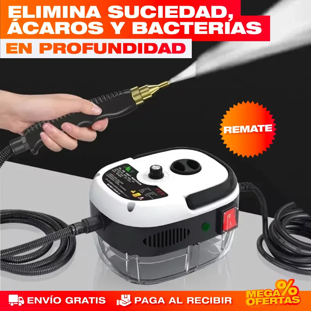 Limpiador a Vapor con Esterilización a Presión – Desinfecta Toda la Casa Sin Químicos