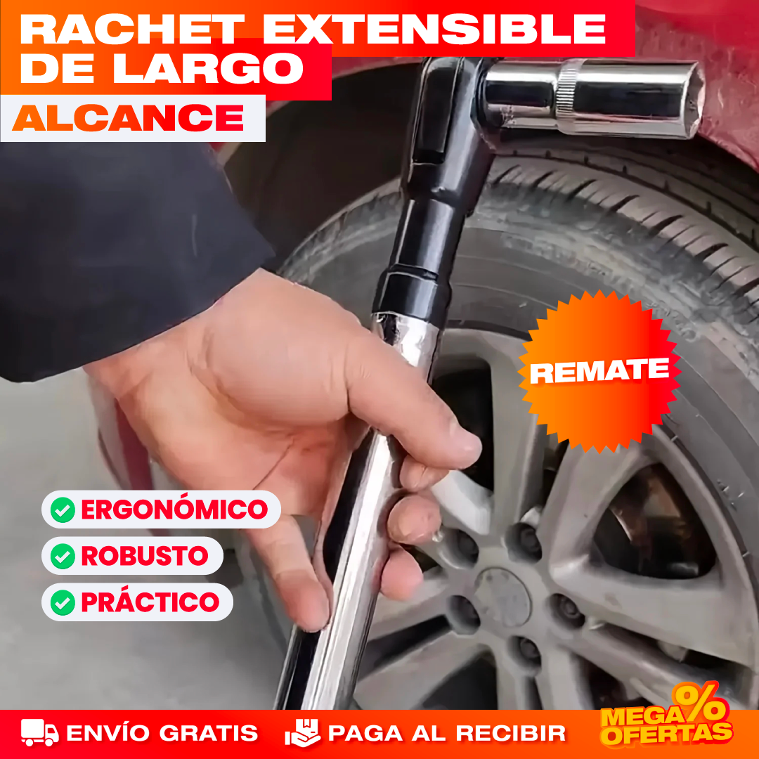 Llave Trinquete Extendida – Aprieta en Espacios Imposibles Sin Lastimarte