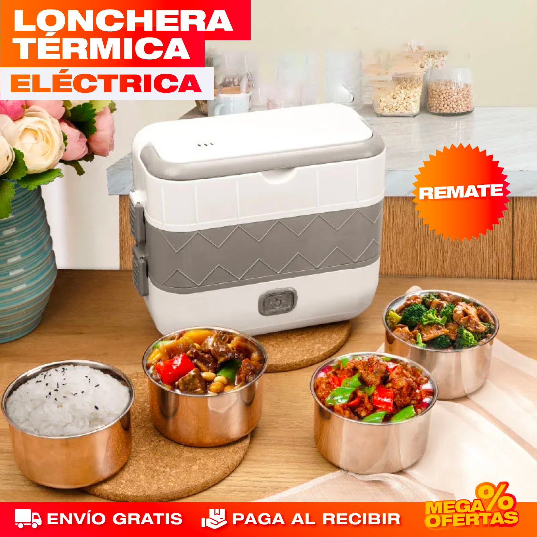 Lonchera Térmica Doble Piso – Tu Almuerzo Caliente Hasta la Hora de Comer