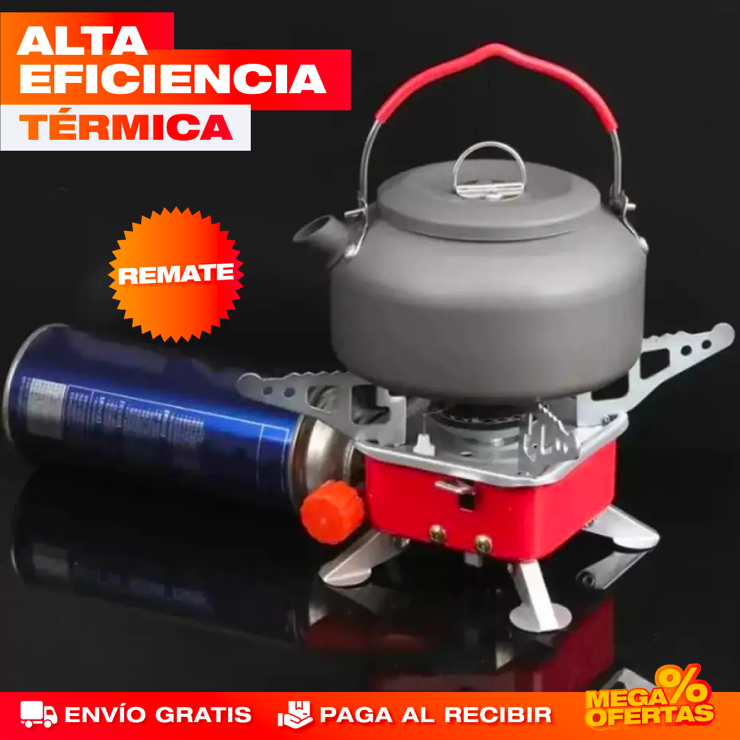 Mini Estufa de Gas Portátil – Cocina en Cualquier Lugar Sin Conexión