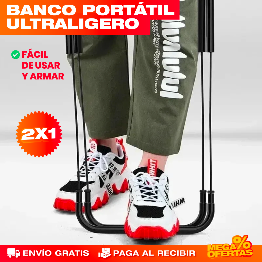 Mini Silla Plegable – Siéntate Donde Sea y Guárdala Plana · 2x1
