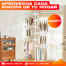 Tendero y Perchero Vertical Ajustable – Seca y Organiza tu Ropa Sin Ocupar Espacio