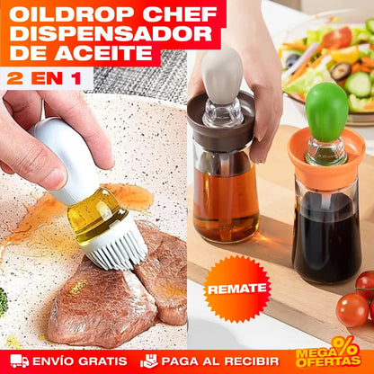OilDrop Chef – Dispensador de Aceite 2 en 1 Ahorrador
