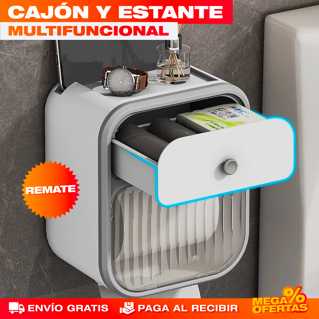 Organizador y Soporte de Papel Higiénico para Baño – Todo a la Mano y en Orden