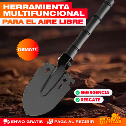 Pala Táctica Multifuncional – Lista para Camping, Carro y Emergencias