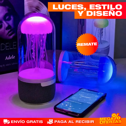 Parlante Bluetooth con Luces Medusa – Música y Luces Que Ambientan tu Fiesta